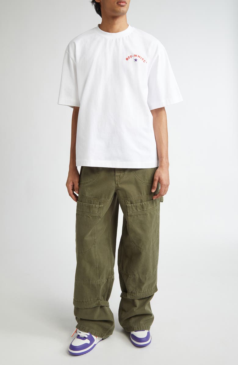 Off-White Star Arrow Skate Graphic Cotton T-Shirt, Alternate, color, 