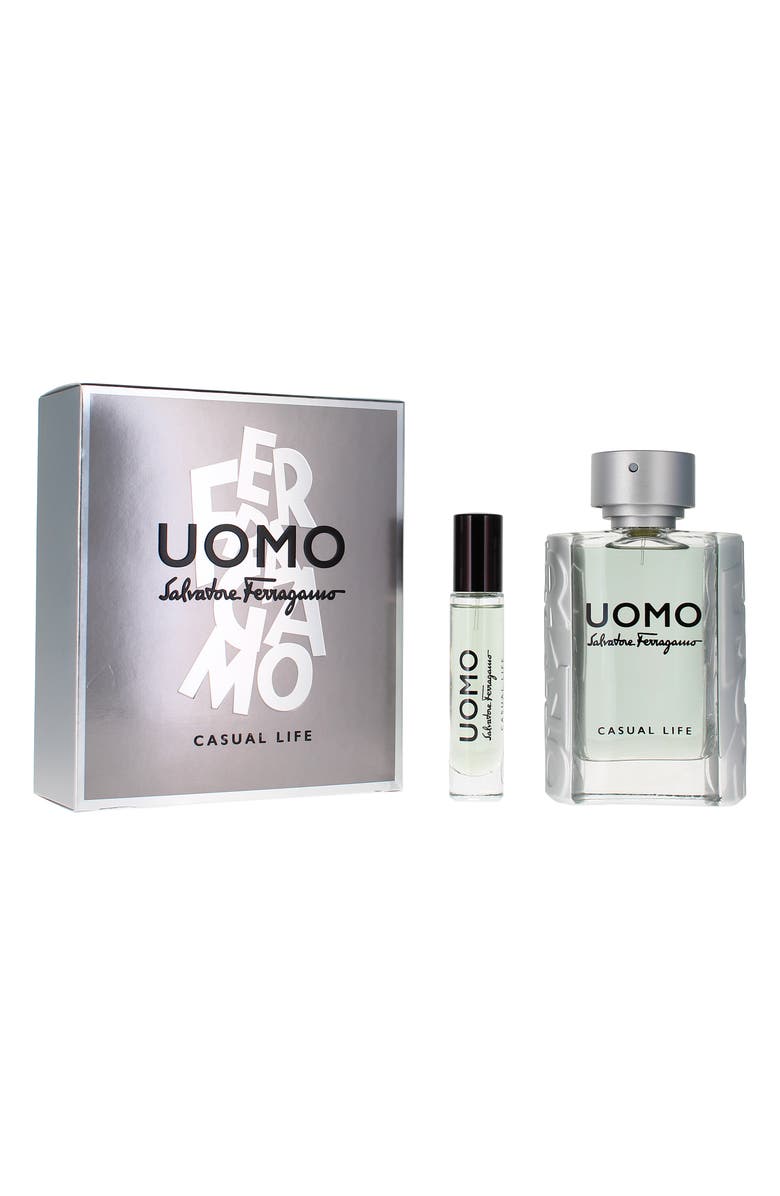 FERRAGAMO Uomo Casual Life Eau de Toilette Gift Set, Alternate, color, Grey
