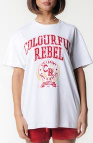 Colourful Rebel CR Varsity Loosefit Tee