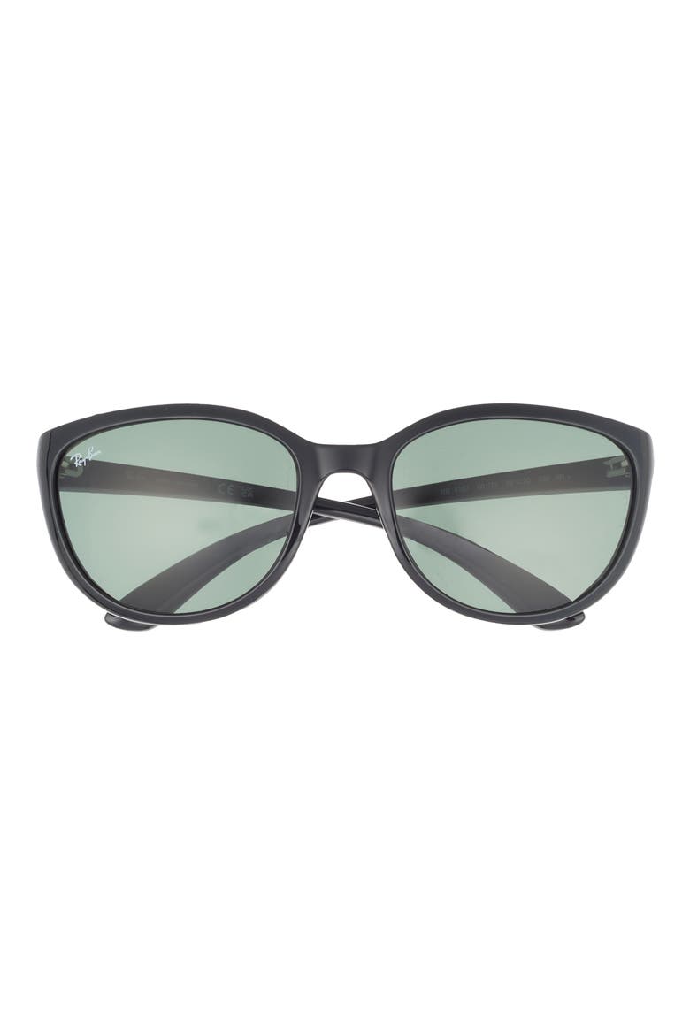 59mm Square Sunglasses, Main, color, BLACK