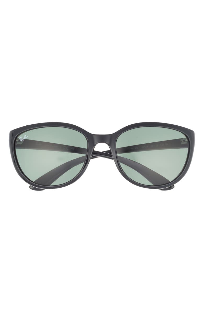 Ray-Ban 59mm Square Sunglasses, Main, color, Black