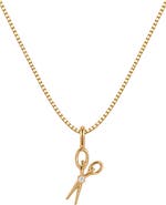 MADE BY MARY Scissors Box Chain Necklace