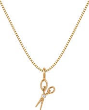 MADE BY MARY Scissors Box Chain Necklace
