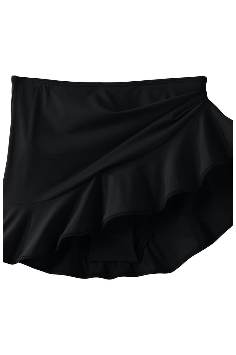 Ruffle Hem Mini Swim Skirt, Alternate, color, Black