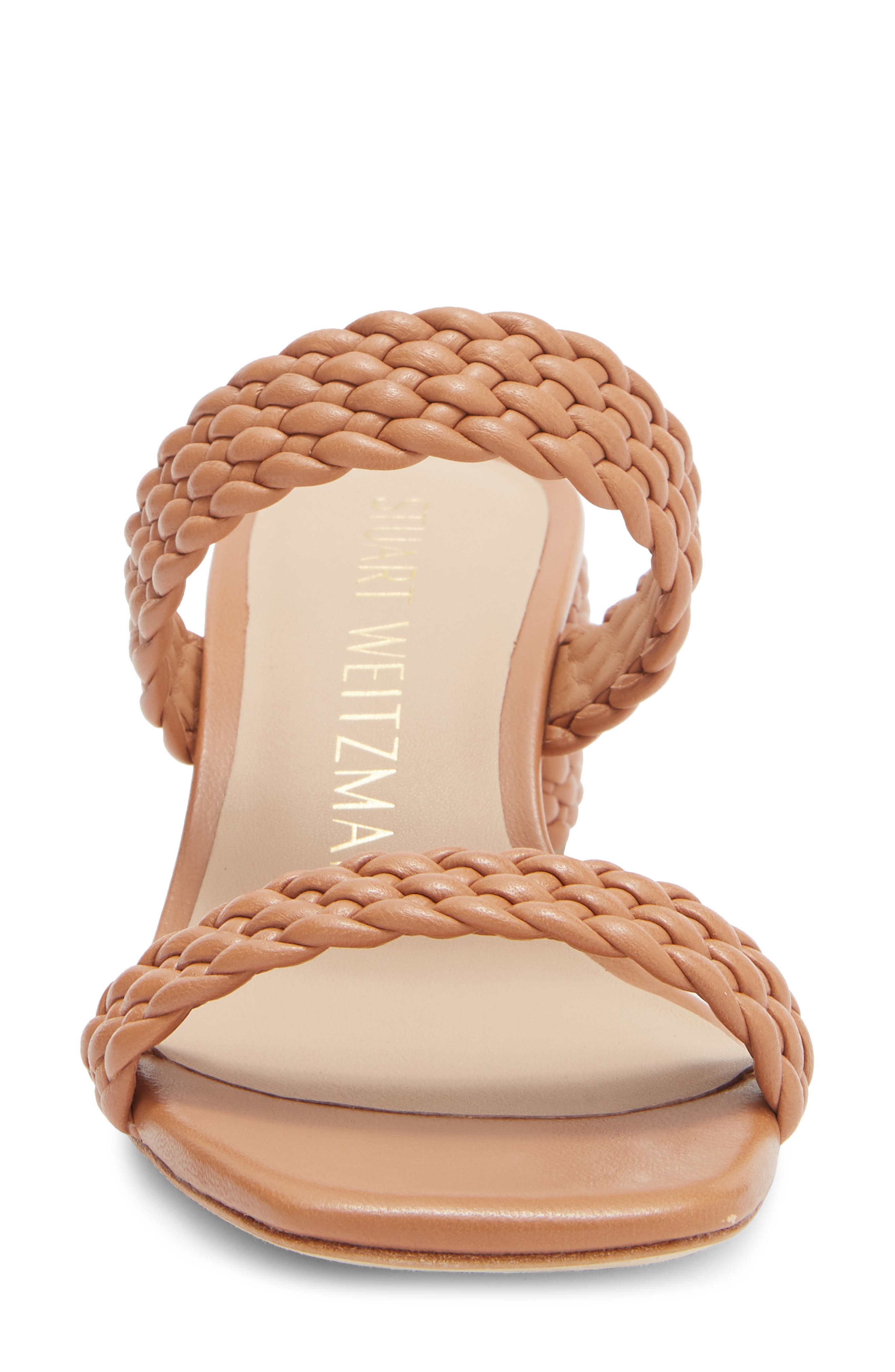 Stuart Weitzman Alena Waikiki Block Sandal, Alternate, color, Tan