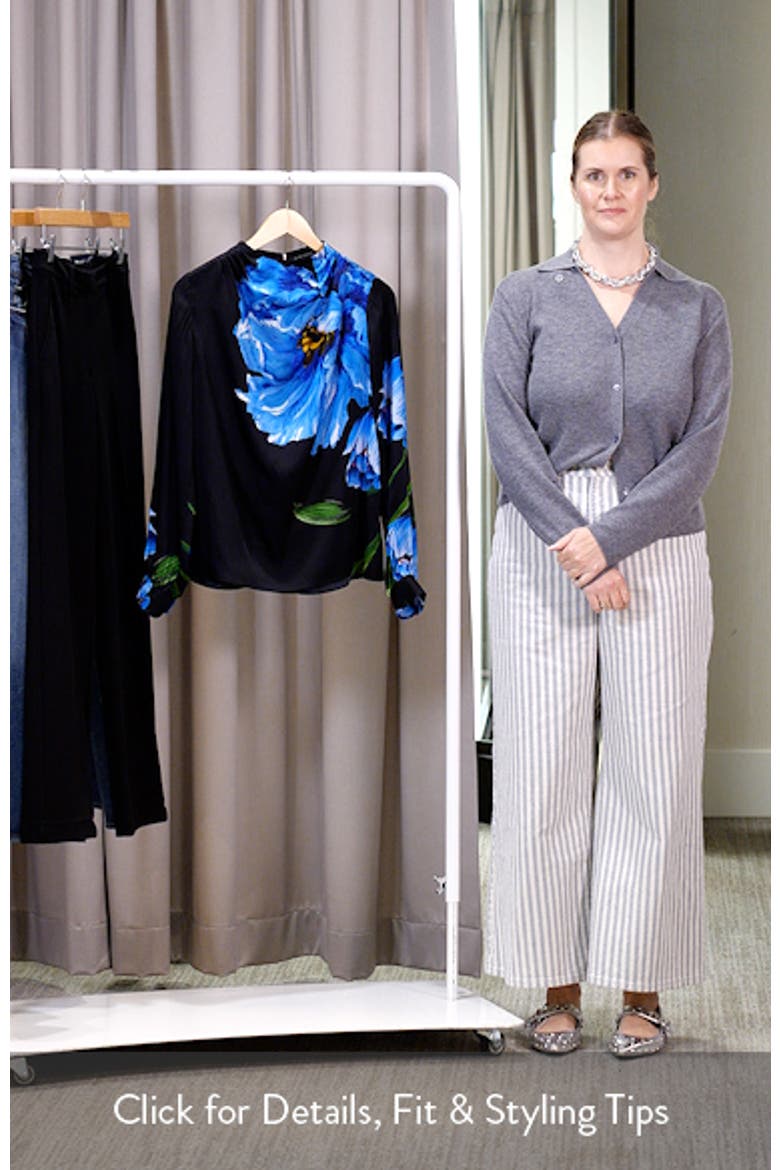 The Ember Placed Floral Silk Blend Top video