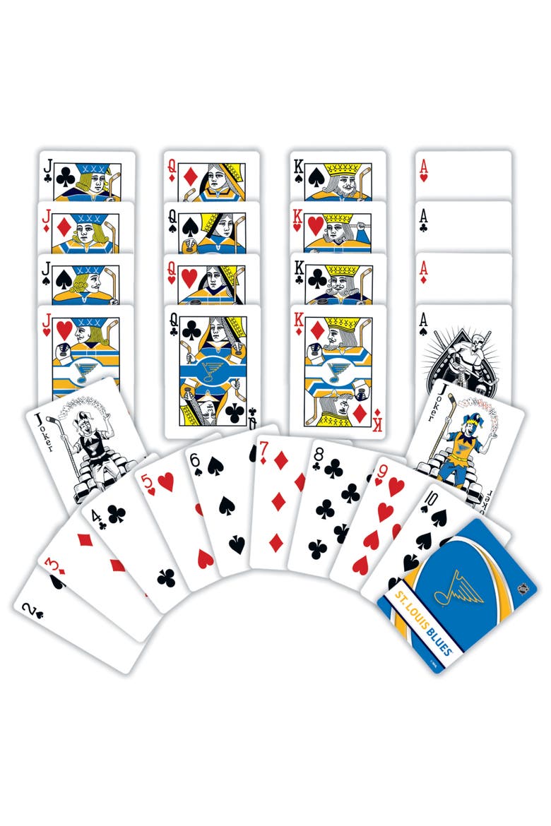 St. Louis Blues Playing Cards, Alternate, color, Multicolor