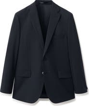 MANGO London Regular Fit Navy Blazer