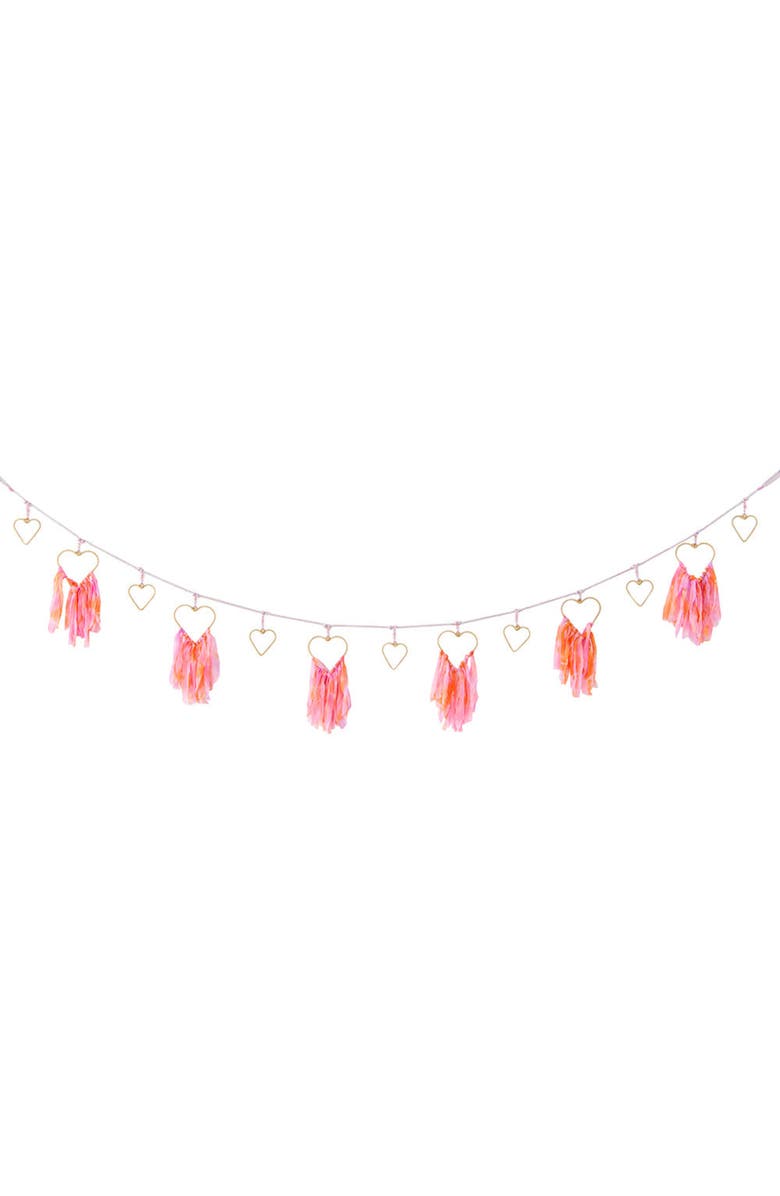 Jollity & Co. Chiffon Heart Garland, Alternate, color, Assorted Pre-Pack