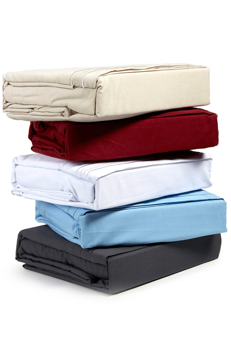1800 Thread Count 4-Piece King Sheet Set, Alternate, color, BEIGE