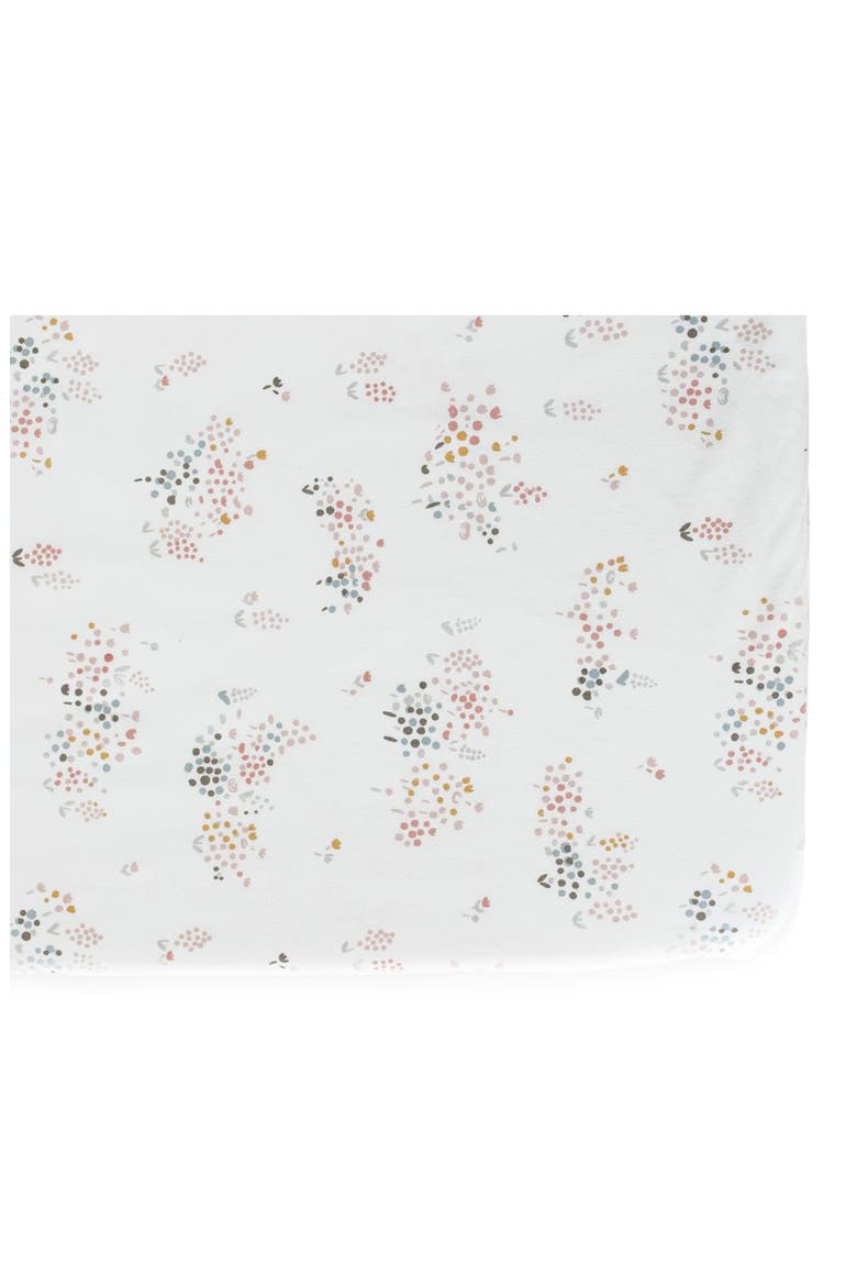 Organic Cotton Crib Sheet, Main, color, FLOWER PATCH