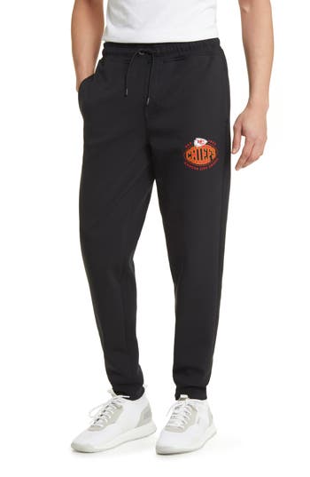 Shop Hugo Boss Boss X Nfl Cotton Blend Joggers In Kansas City Chiefs Black