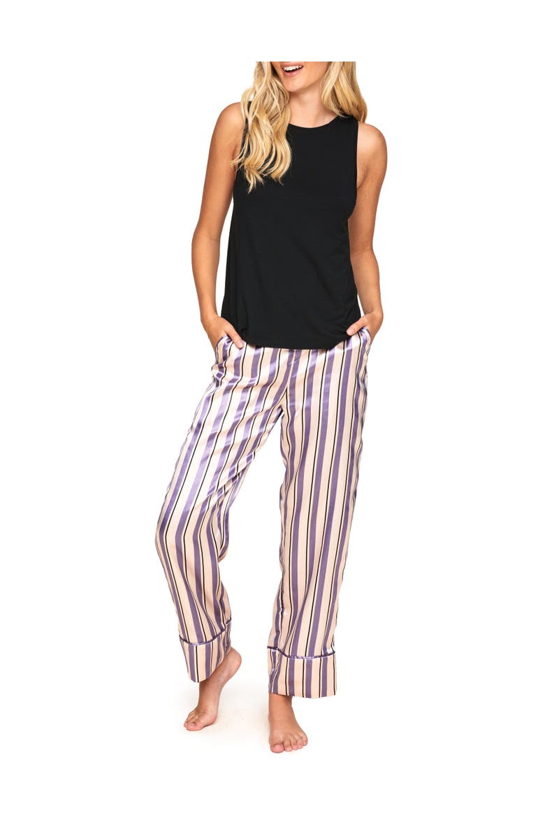 Alania Tank & Pants Pajama Set, Main, color, Stripe white