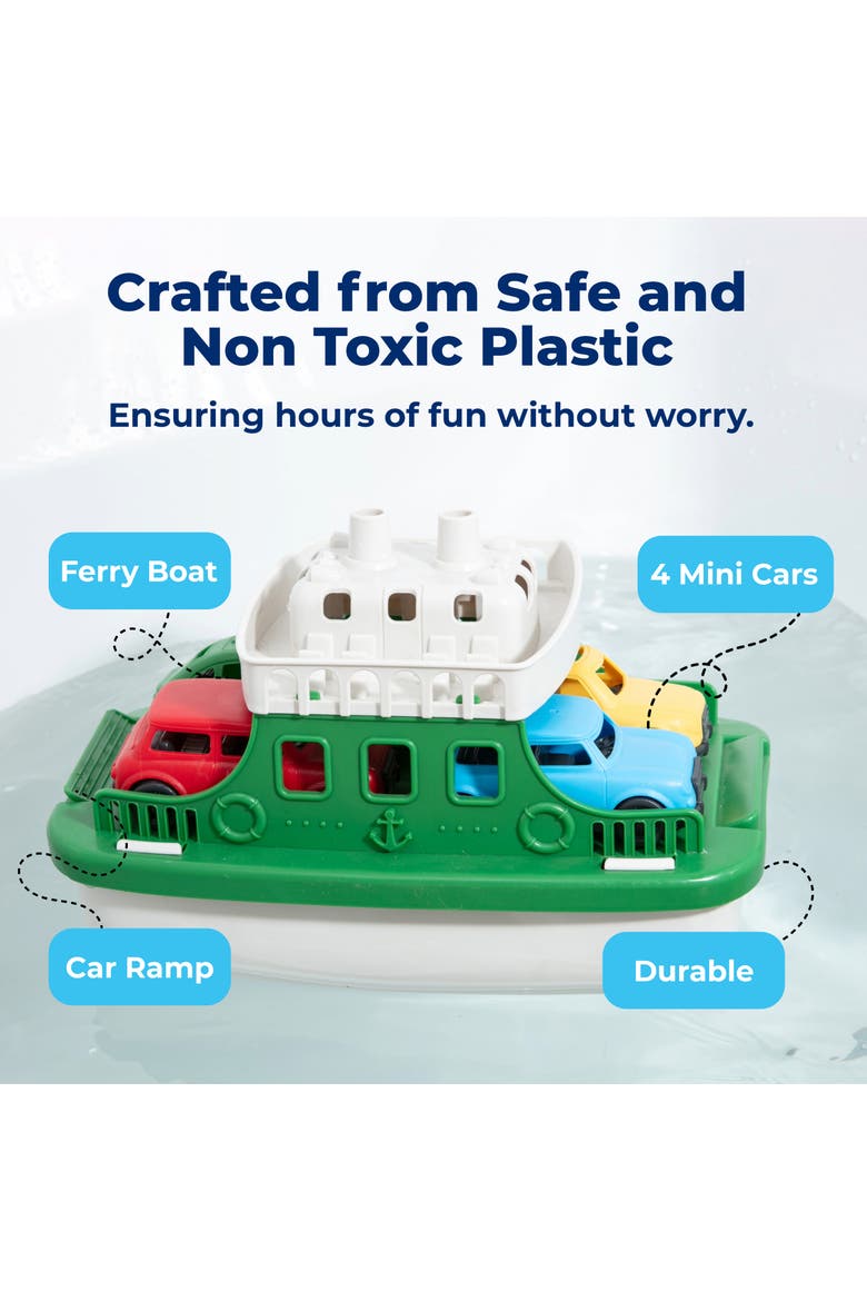 Carry Ship Bath Toy Set with Mini Cars, Alternate, color, Multicolor