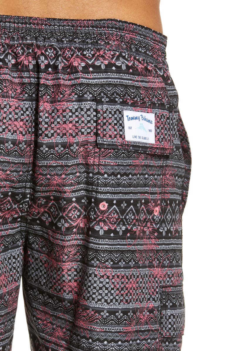 Tommy Bahama Baja Bora Bora Batik Print Board Shorts, Alternate, color, 