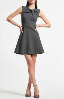 Isaac Mizrahi New York Sleeveless Bow Ponte Minidress