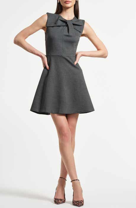 Isaac Mizrahi New York Sleeveless Bow Ponte Minidress