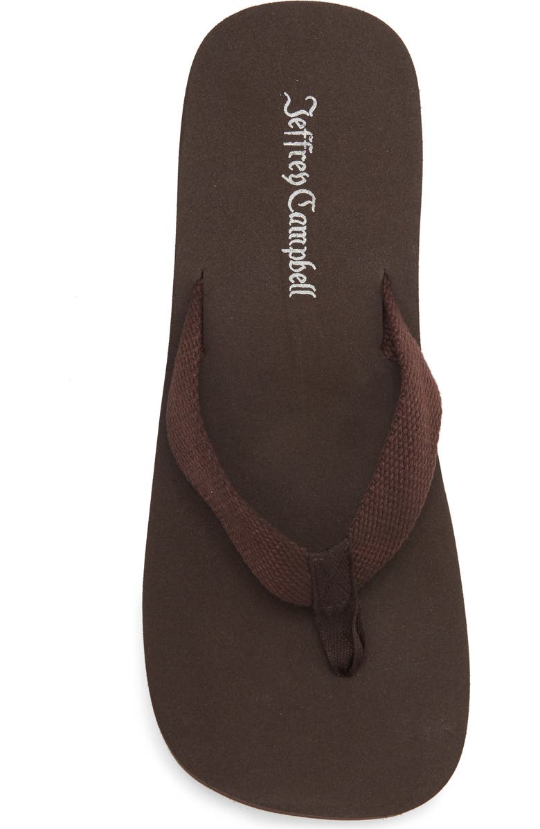 Jeffrey Campbell Astria Platform Wedge Sandal, Alternate, color, Brown