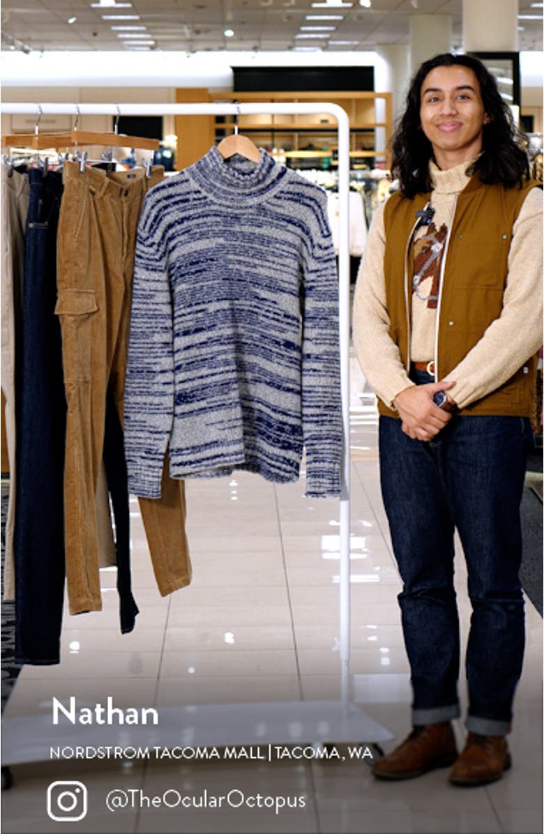 Douglas Merino Wool Blend Turtleneck Sweater, sales video thumbnail