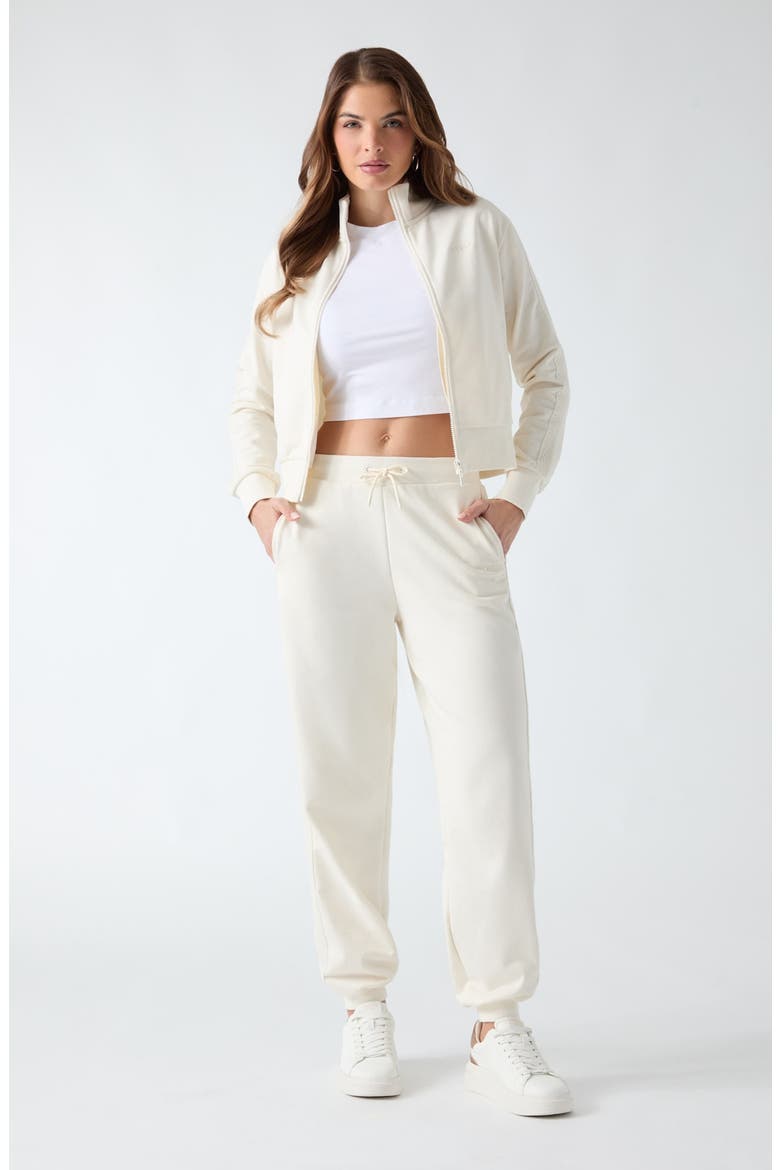Phoebe High Rise Stripe Joggers, Alternate, color, NATURAL