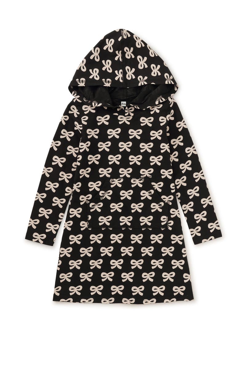 Tea Collection Hooded Pocket Dress, Main, color, 
