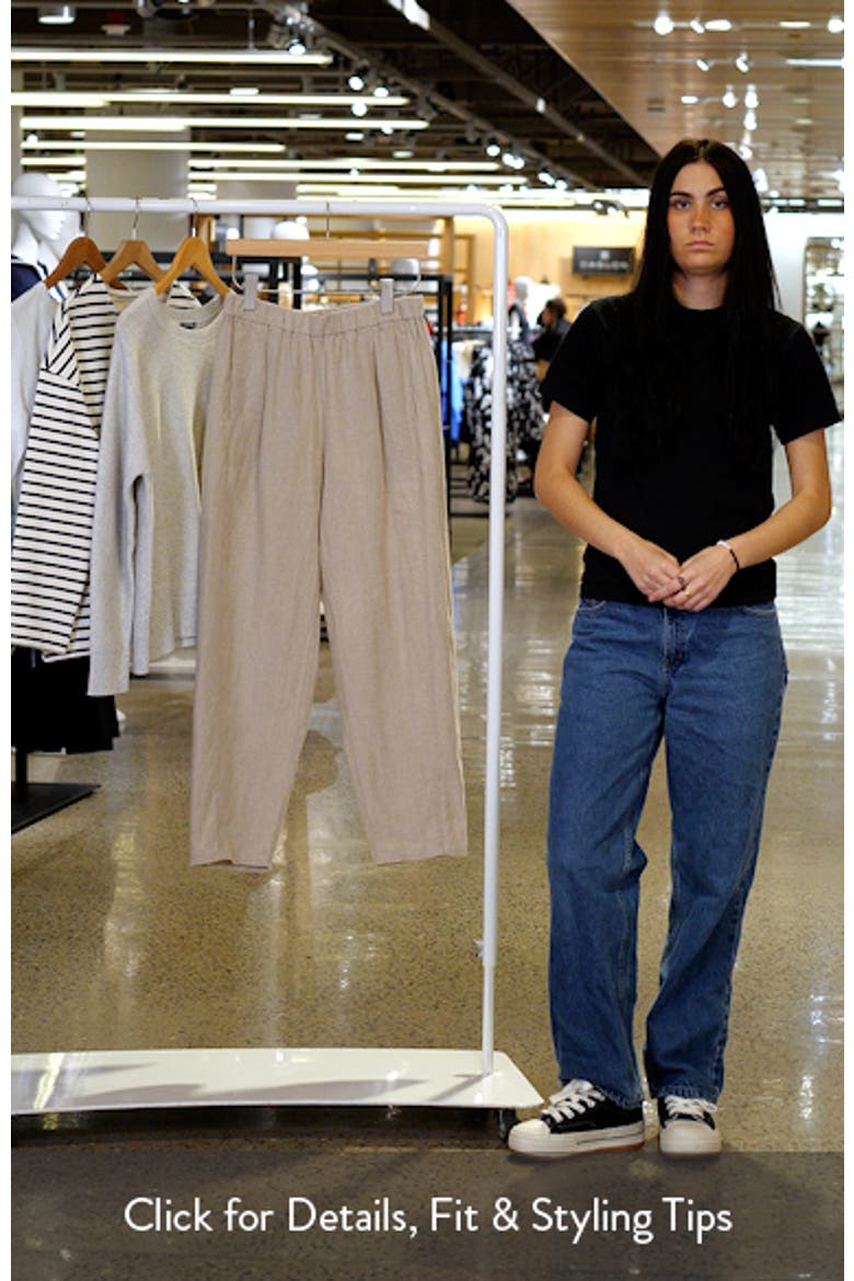 Organic Linen Ankle Lantern Pants video