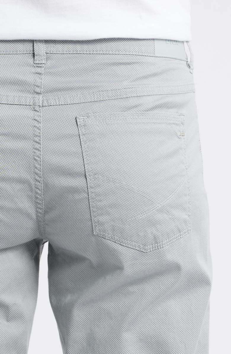 Brax Cooper Microprint Ultralight Regular Fit Straight Leg Pants, Alternate, color, Platino