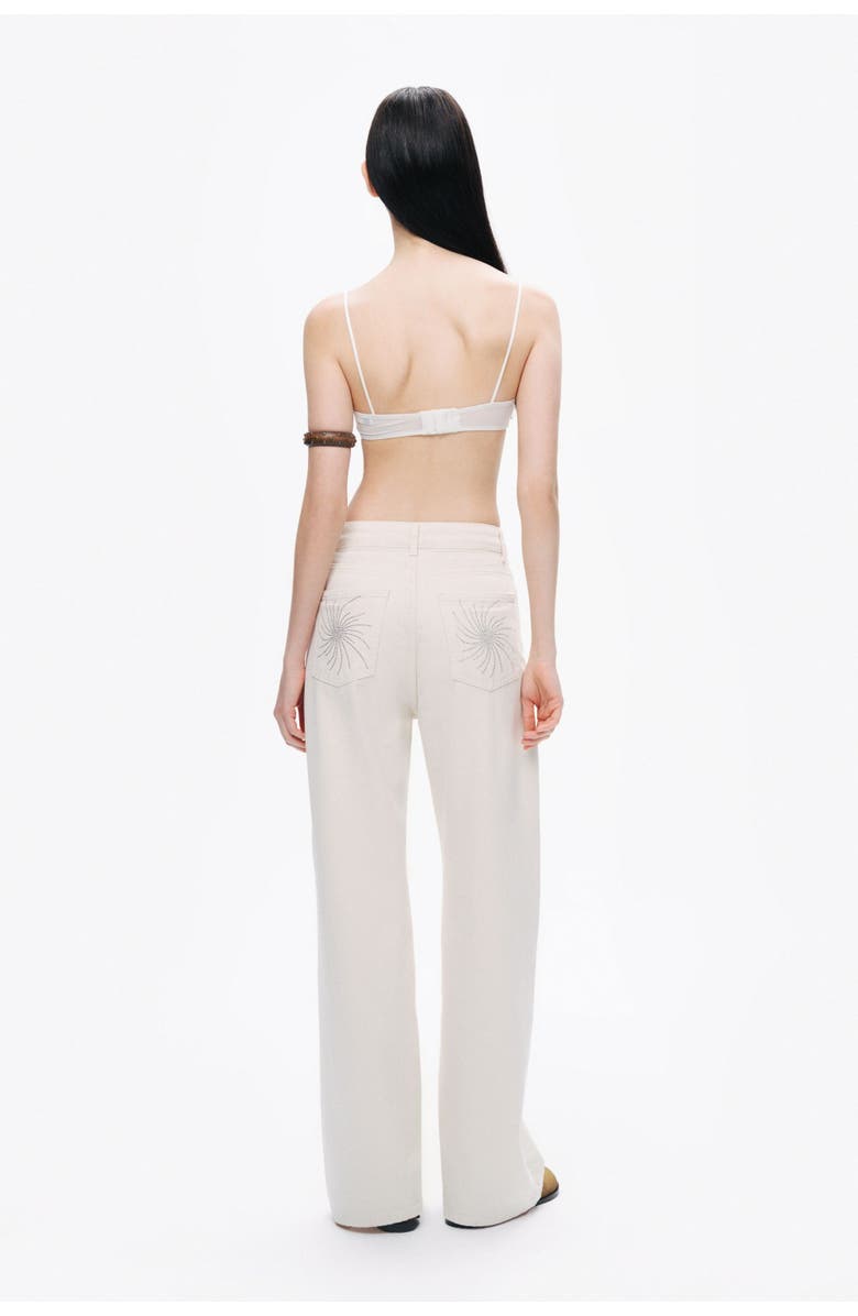 Nocturne Stone Detailed Wide Leg Jeans, Alternate, color, 