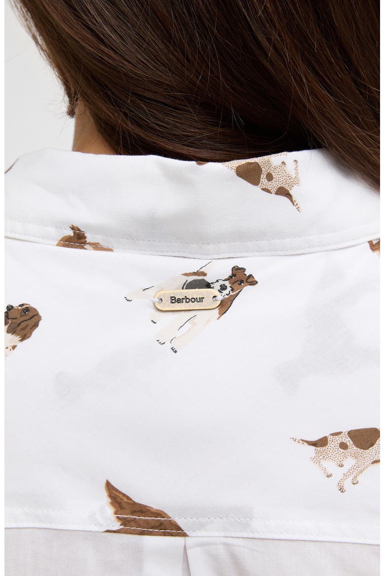 Safari Dog Print Button-Up Shirt, Alternate, color, WHITE MULTI DOG PRINT