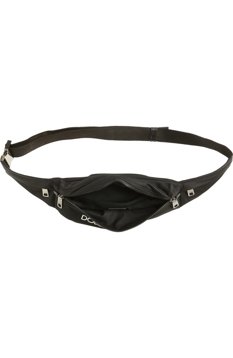 Dolce&Gabbana 3D Logo Nylon Belt Bag, Alternate, color,