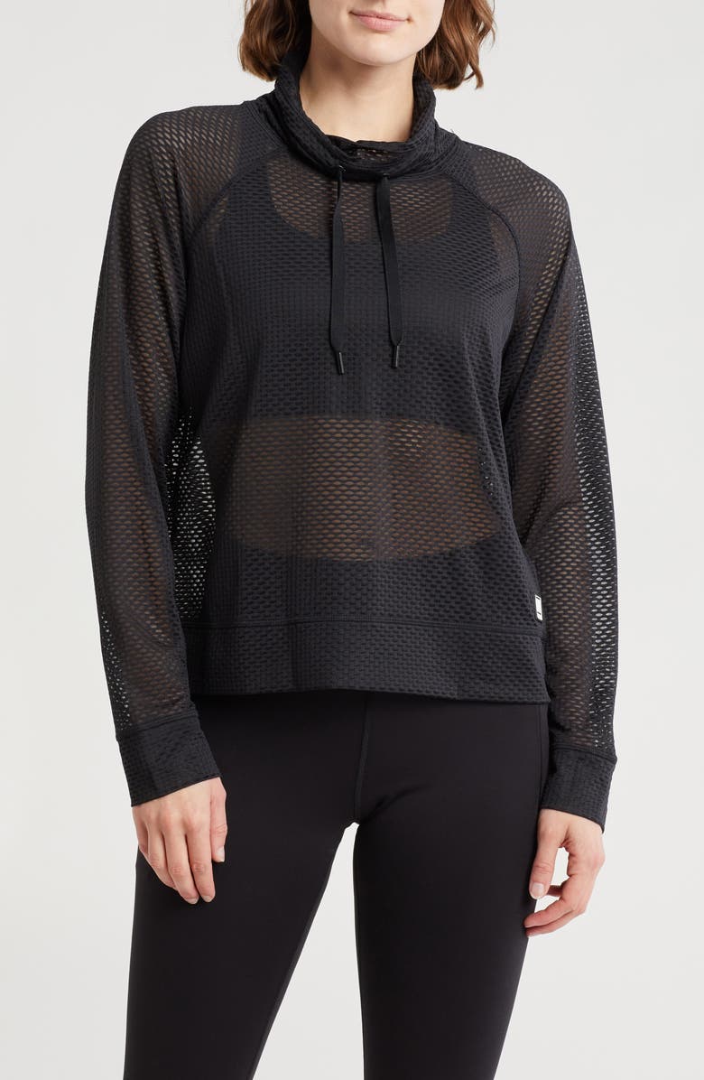 DKNY Honeycomb Mesh Pullover, Main, color,
