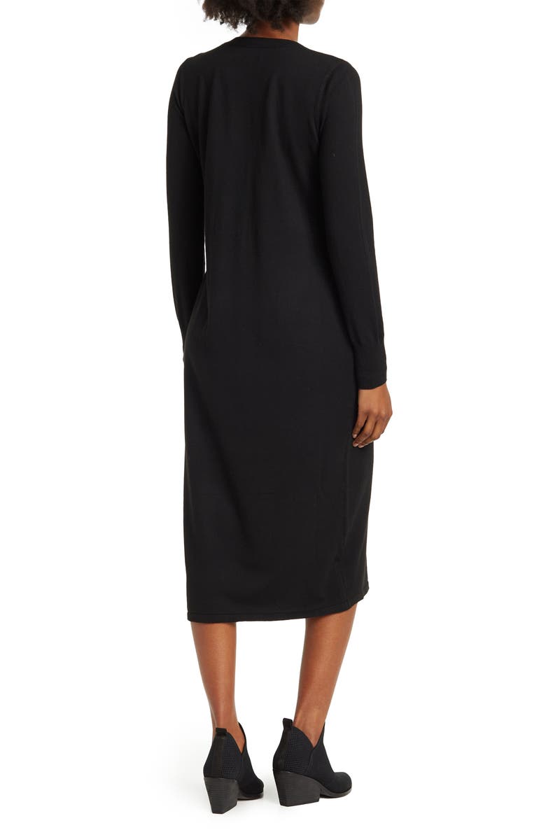 NORDSTROM RACK Long Sleeve Crewneck Sweater Dress, Alternate, color, 