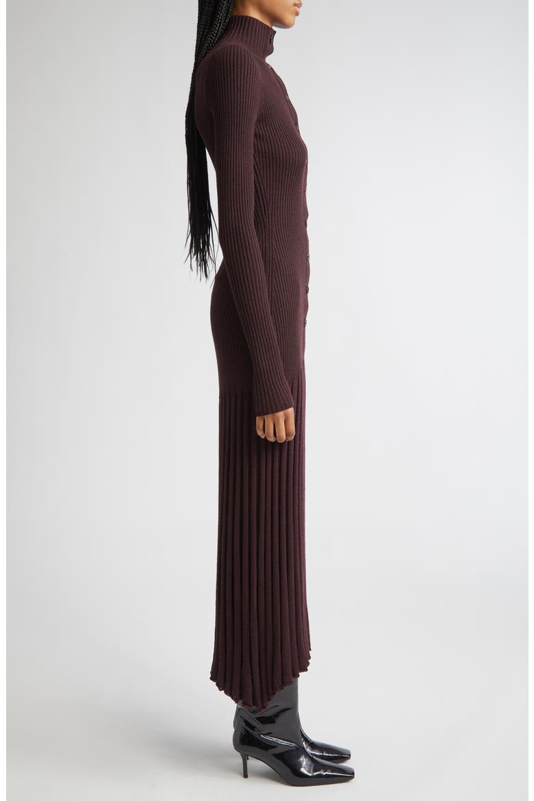 Jada Long Sleeve Sweater Dress, Alternate, color, BURGUNDY