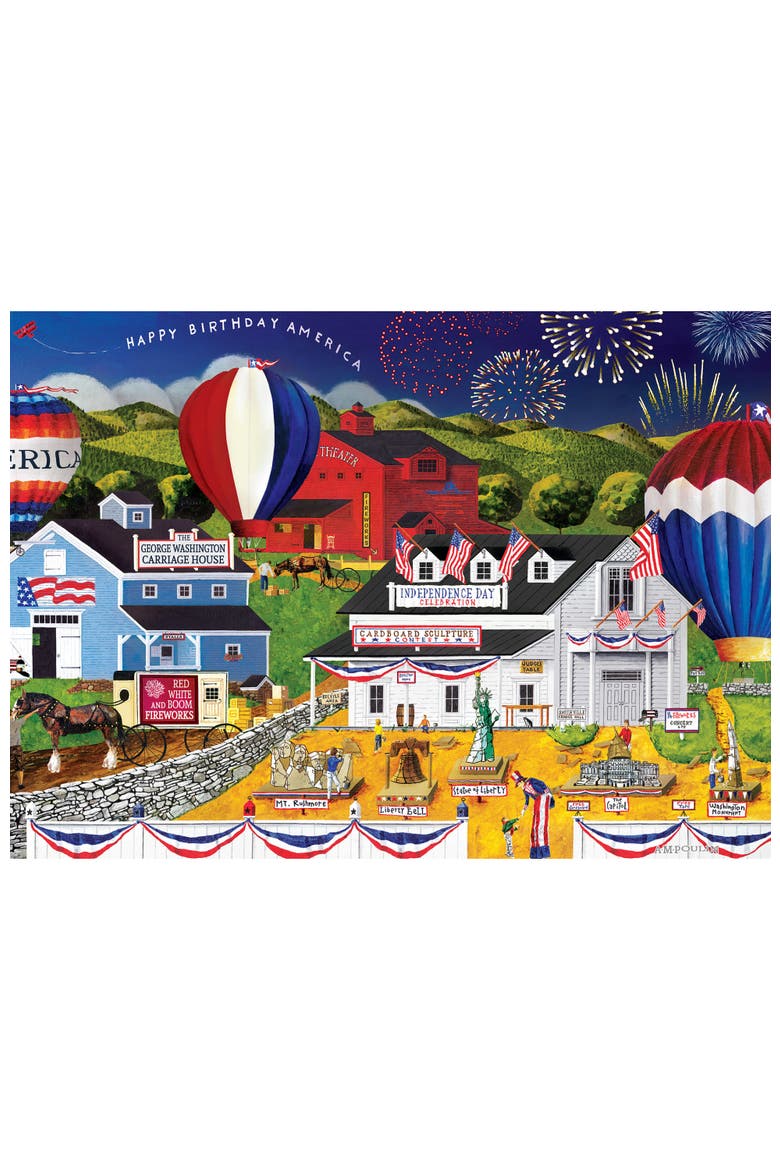 4th of July 500 Piece Jigsaw Puzzle, Alternate, color, Multicolor