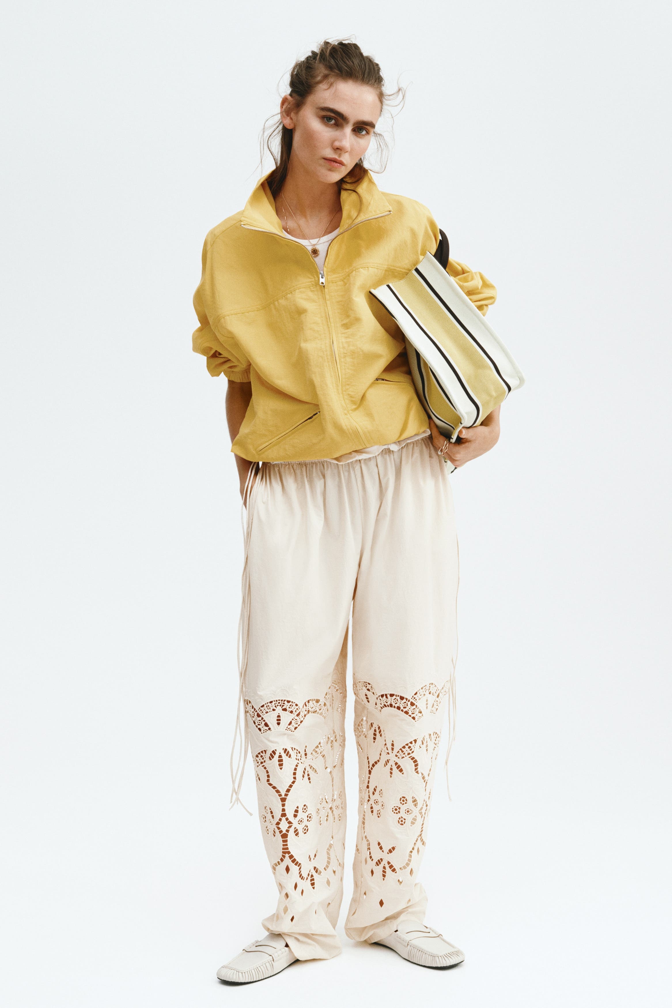 Broderie Anglaise Drawstring Trousers - image 2