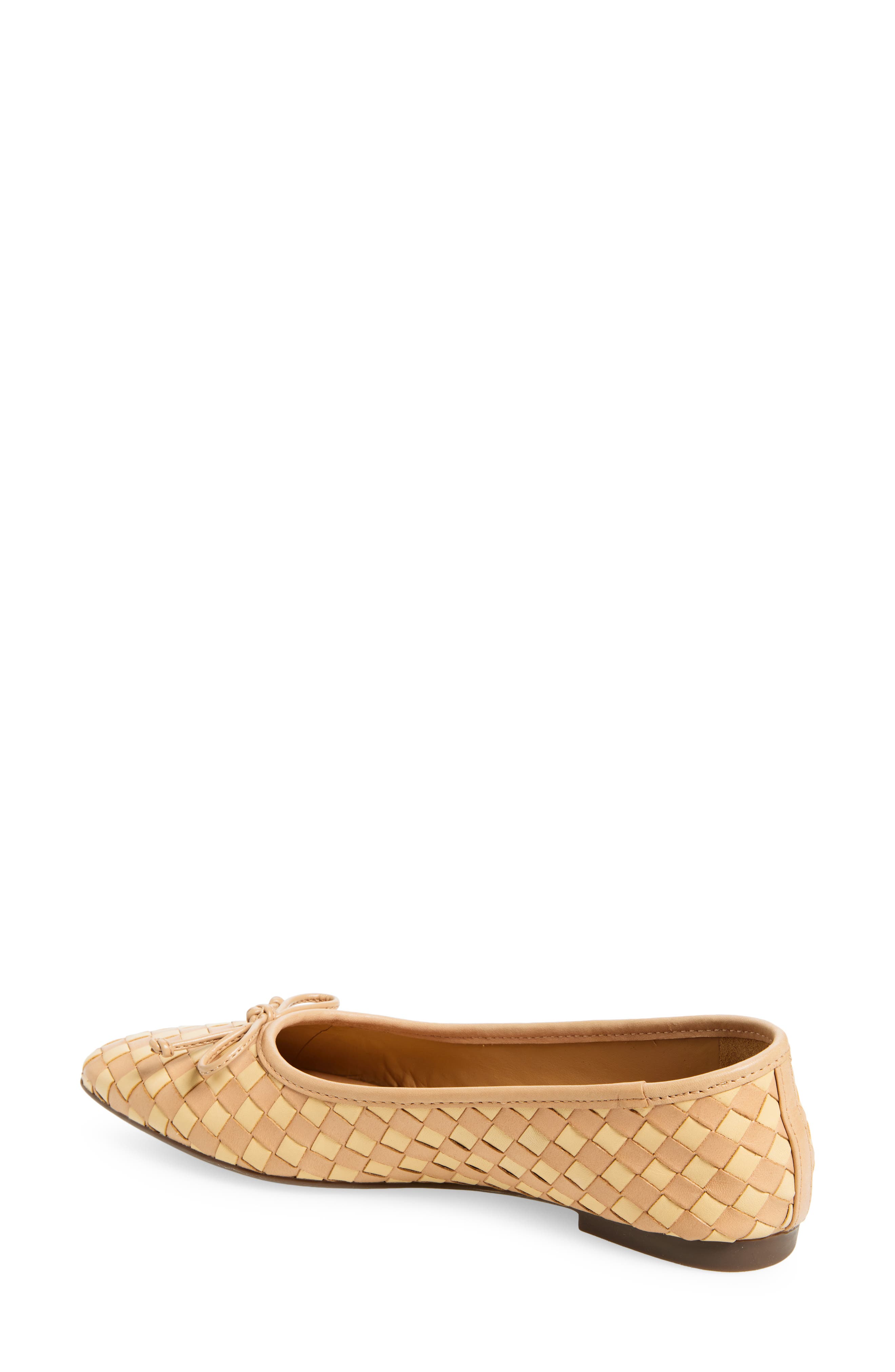 Schutz Arissa Woven Ballet Flat, Alternate, color, Light Beige/ Natural Nibs