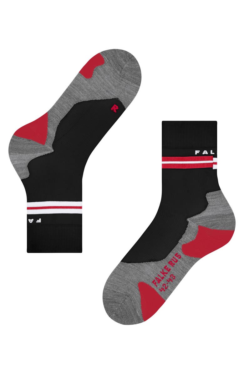 Falke RU5 Race Running Socks, Alternate, color, Black