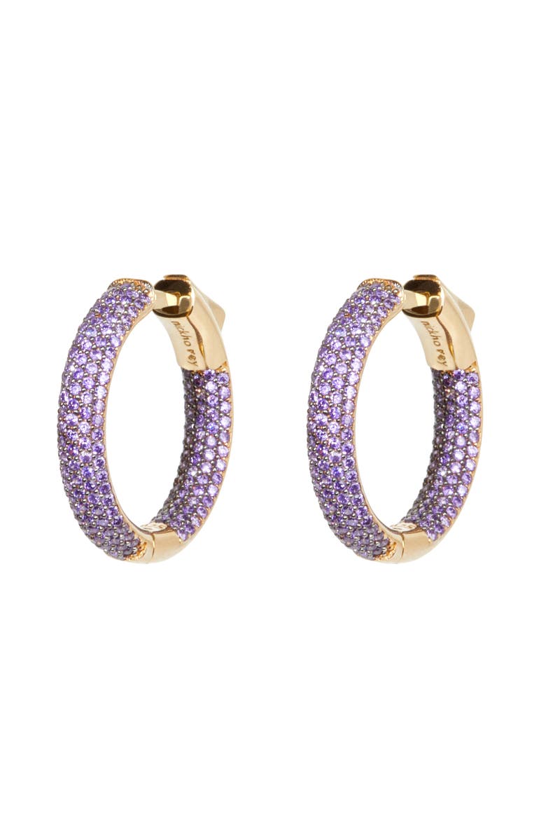 NICKHO REY Mini Tire Hoop, Main, color, Purple/Gold