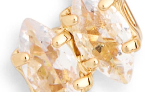 Nordstrom Rack Cubic Zirconia Linear Drop Earrings In Gold