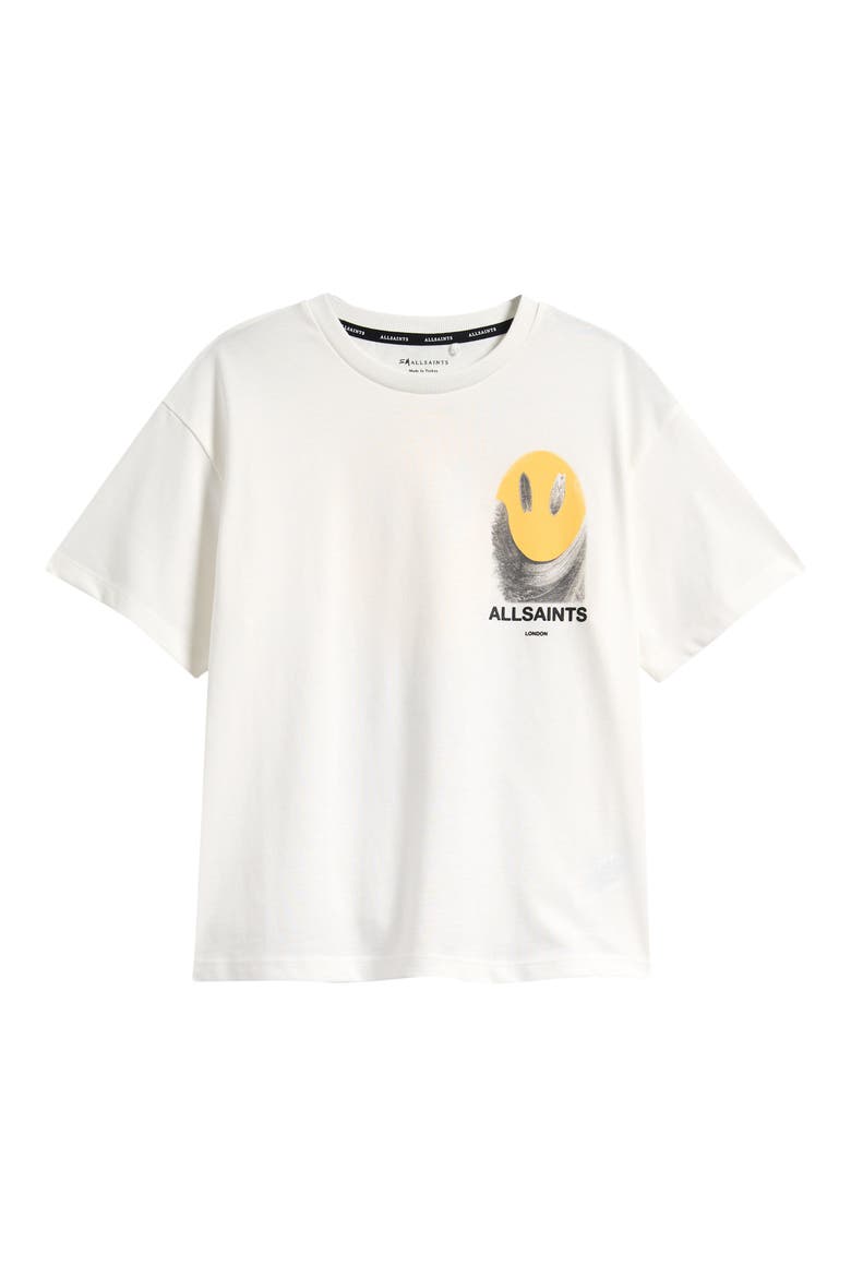 Kids' Smile Cotton Graphic T-Shirt, Main, color, WHITE