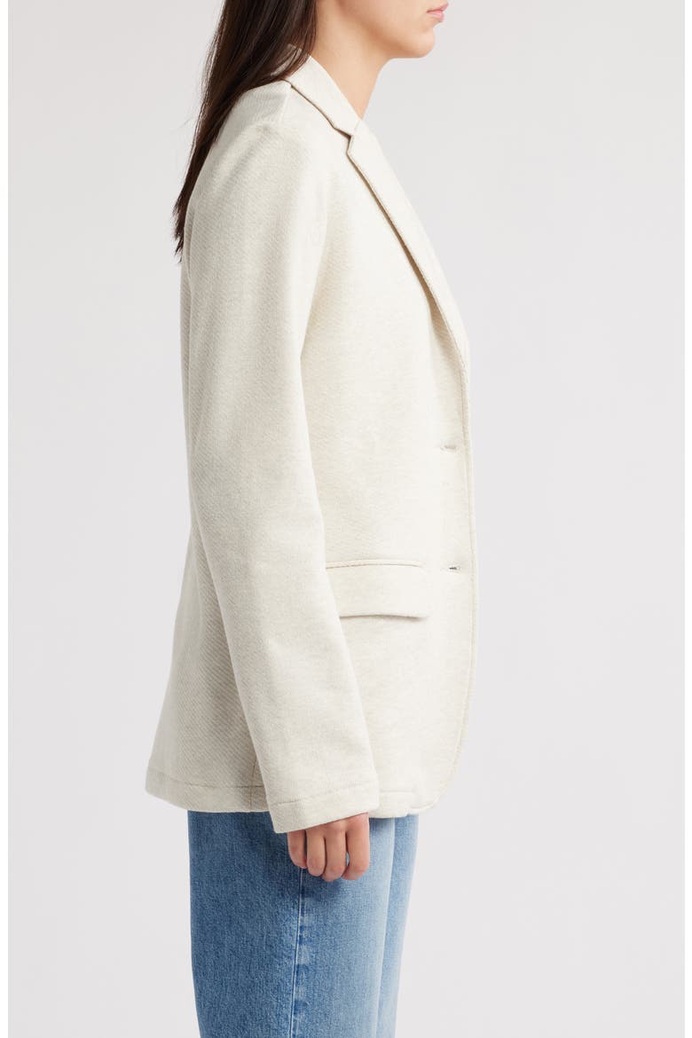 Inlet Cotton Blend Knit Blazer, Alternate, color, LIGHT OATMEAL MELANGE
