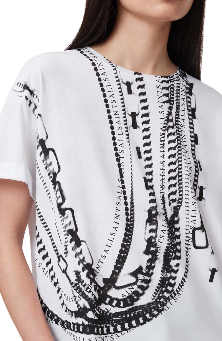 AllSaints Metallo Briar Chain Cotton Graphic T-Shirt, Alternate, color,