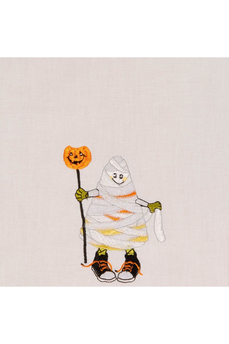 Mummy Halloween Guest Towel, Main, color, White