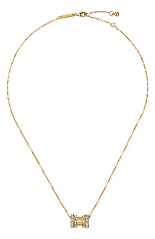 Ted Baker Romie Crystal Roll Pendant Necklace In Gold