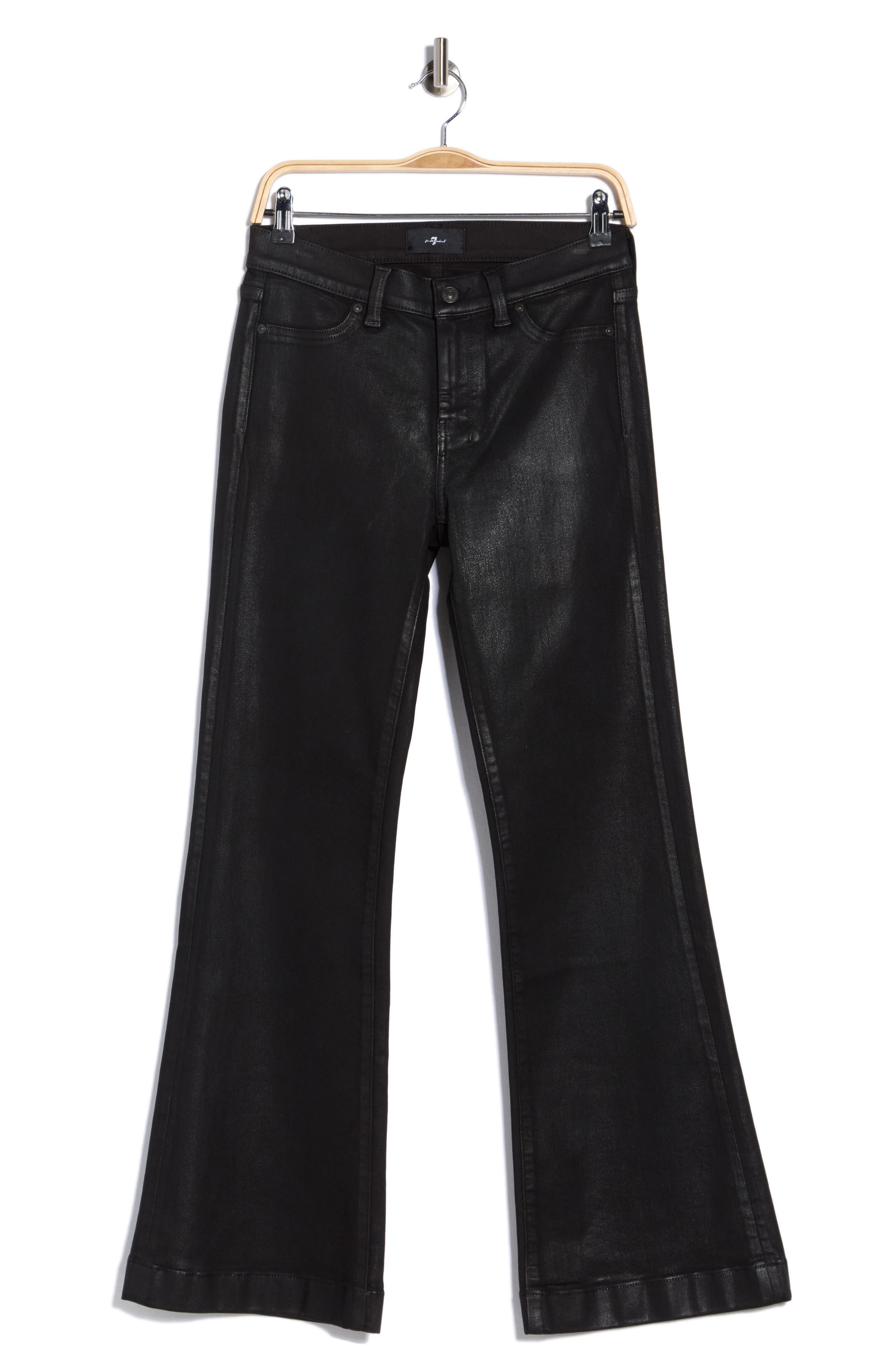 Dojo Tailorless Coated Mid Rise Flare Jeans