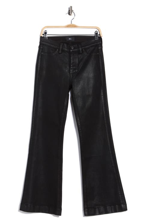 Dojo Tailorless Coated Mid Rise Flare Jeans