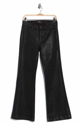 Dojo Tailorless Coated Mid Rise Flare Jeans