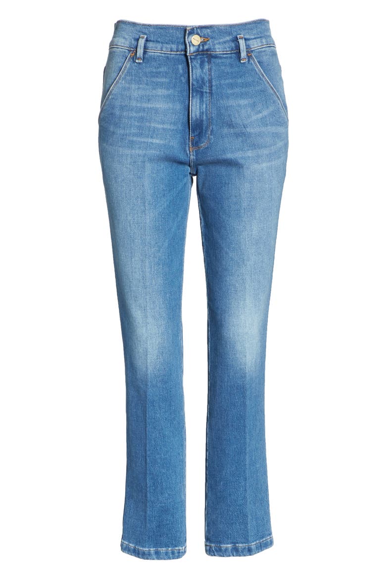 Le Slender Straight Leg Jeans, Alternate, color, THISTLE
