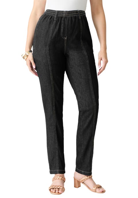 Plus Size Easy Wear Straight Leg Jean