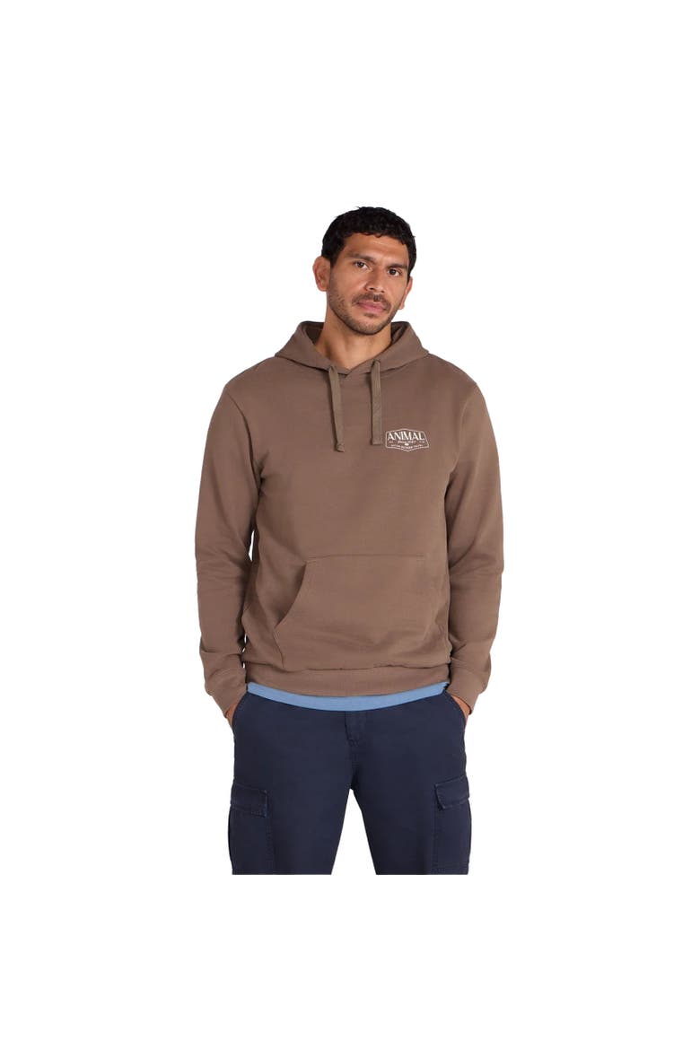 River Logo Hoodie, Main, color, Brown
